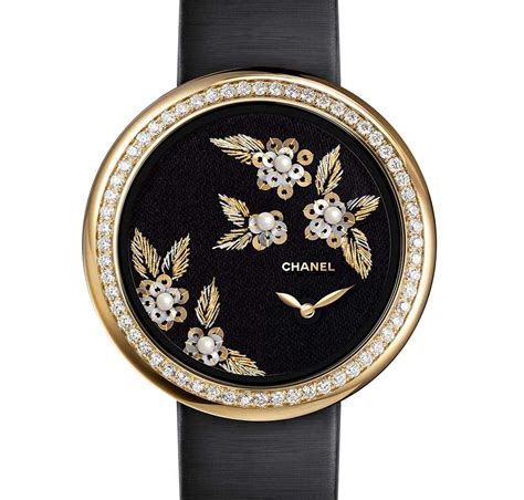 chanel mademoiselle gold watch|chanel mademoiselle prive watch.